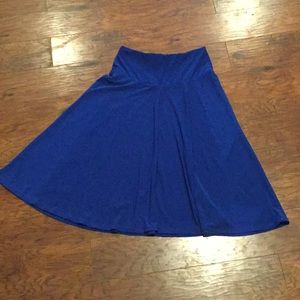 Royal blue skirt